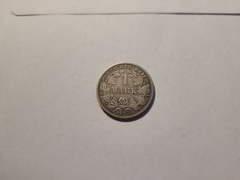 1 Mark deutsches Reich 1873 Silber