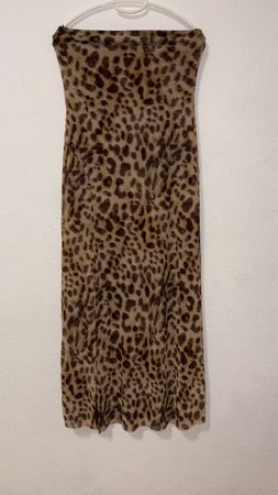 Leopard Print Mesh Maxi Dress - Hot Girl Summer Look