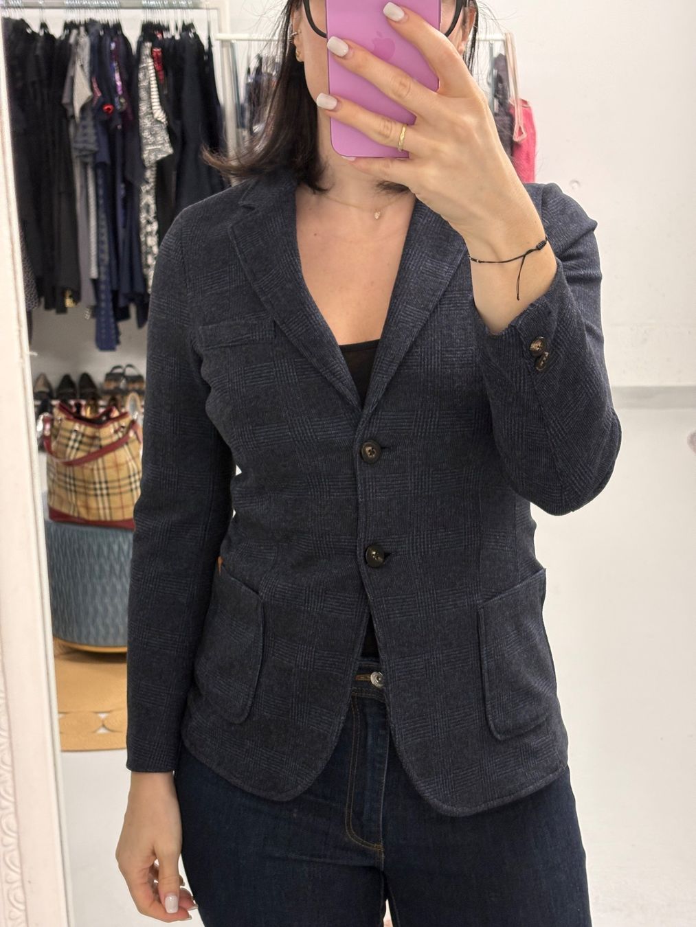 Camel Giacche: Camel Active Stretch Blazer blau Hahnentritt 36 – Nuovo (secondo la descrizione) da Regensdorf venduto da secondchancefashion