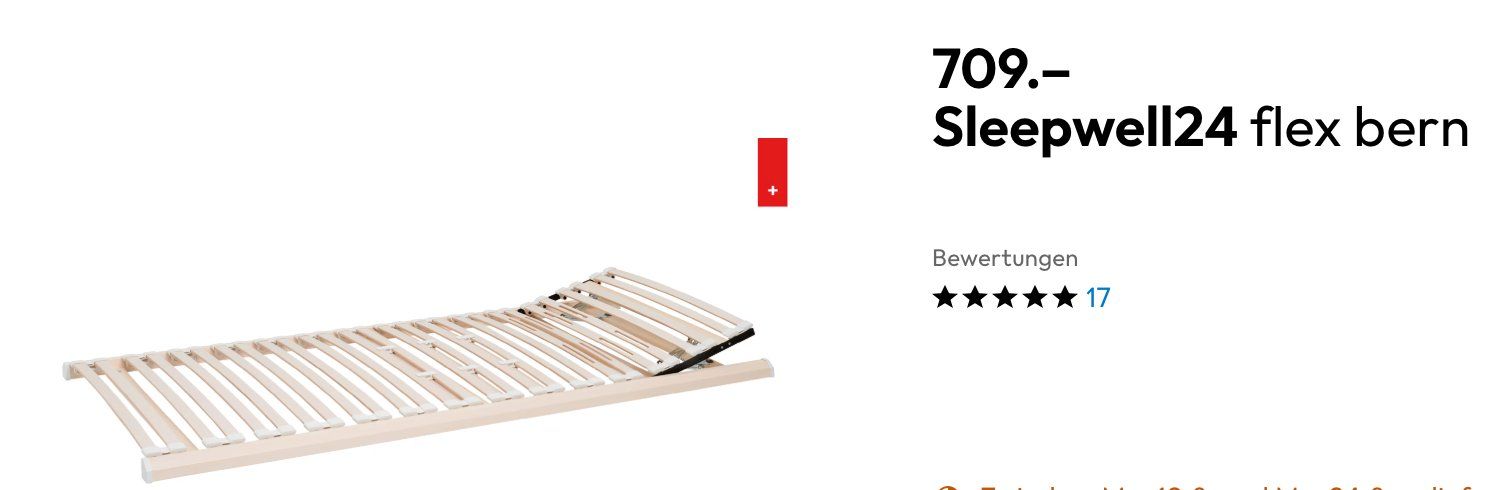 Lattenroste: Sleepwell24 flex bern Lattenrost – Gebraucht aus St. Gallen von fundstaette 2