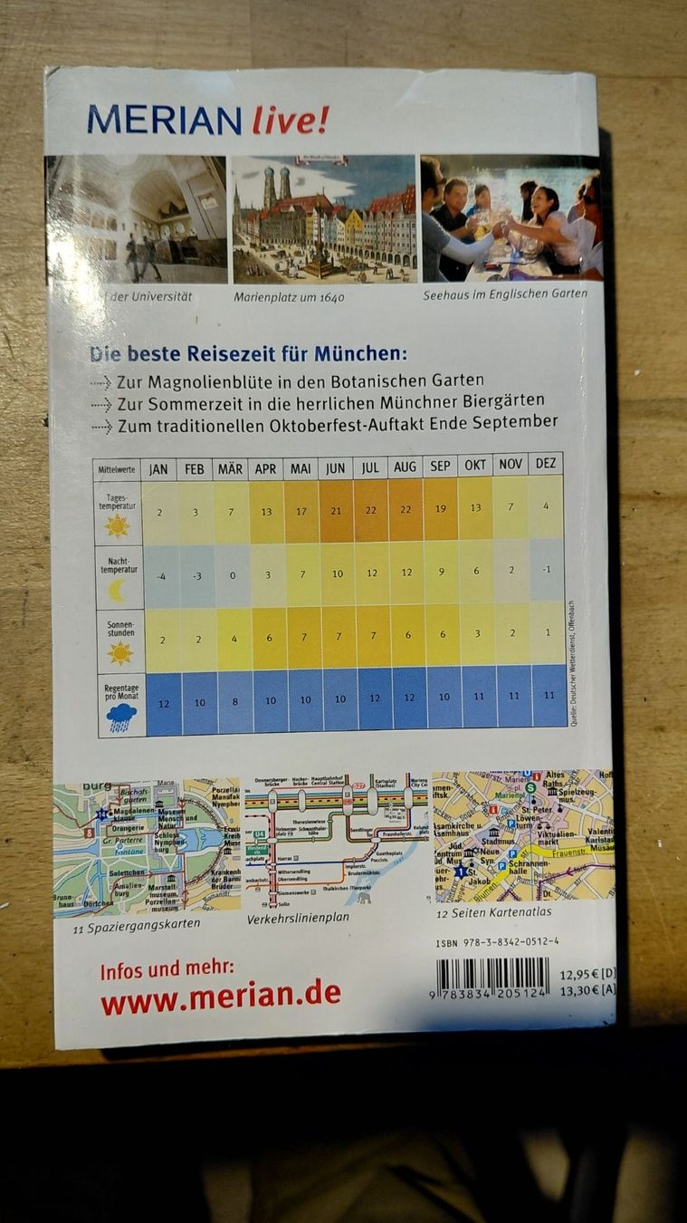 Bücher: Reiseführer Münchner Spaziergänge Merian live – Gebraucht aus Gelterkinden von martinom 1