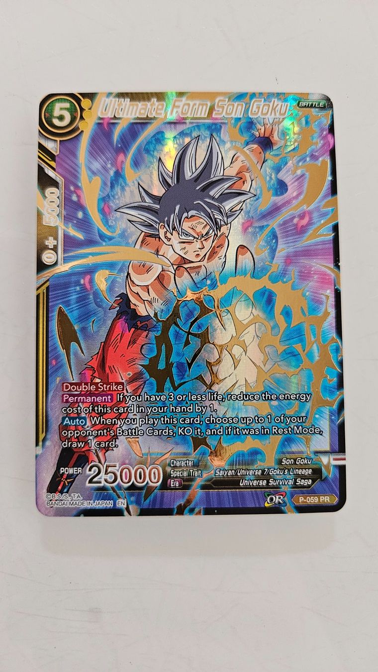 Bandai Carte collezionabili: Dragon Ball Super Card Game: Son Goku P-059 PR – Usato da Basel venduto da True_Hofer_Store