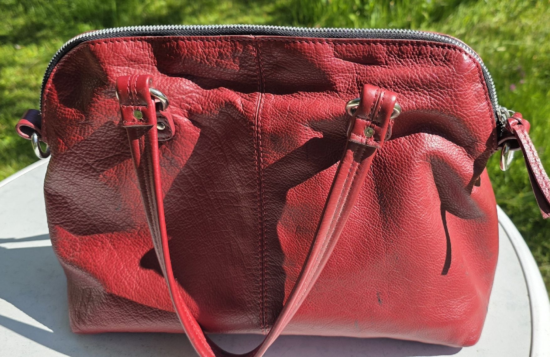 Becksöndergaard Borse da donna: Beck Söndergaard Ledertasche, rot, Top Zustand! – Usato da Madetswil venduto da rolfmartin 4