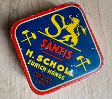 Antike Blechdose Farbband SÄNTIS H. Scholl Zürich-Höngg