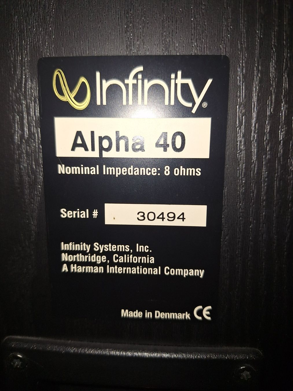 Infinity Haut-parleurs: Infinity Alpha 40 Boxen – D'occasion à Rothenburg par Proletarier 3