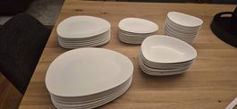 Lunasol Geschirrset weiss  39-teilig