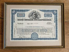Bond Stores Corporation Aktie 1926 - historisches Wertpapier