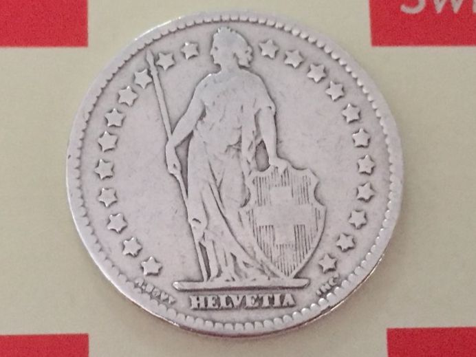 Tutti le monete: 1 Franken 1908 ss, nur 1,2 Mio! – Usato da Elsau venduto da herbybay 1