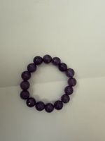 Lila Amethyst Edelstein Armband - Handgefertigt, Neu