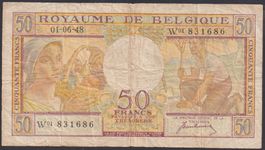 Belgien 50 Francs 1948