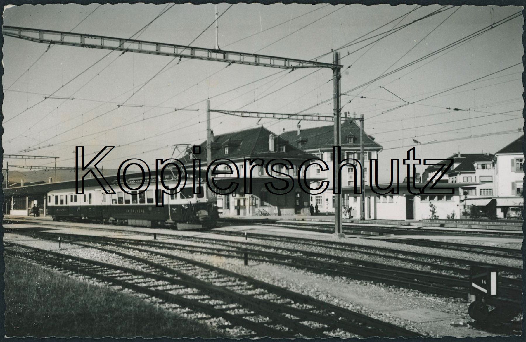 Ansichtskarten: FR Bulle - Bahnhof - Bahn – Neu (gemäss Beschreibung) aus Schindellegi von masutka7