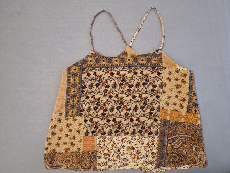 Boho Chic Sommertop Gr. 36 mit Rückendekolleté