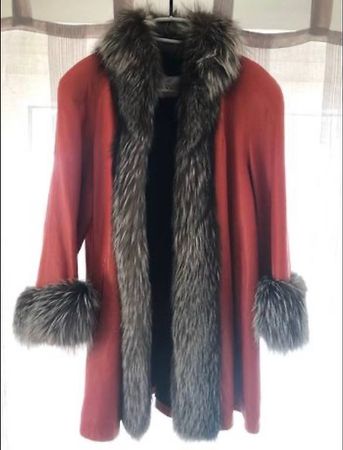 Eleganter Planinsek Pelzmantel Fuchs Gr. XS
