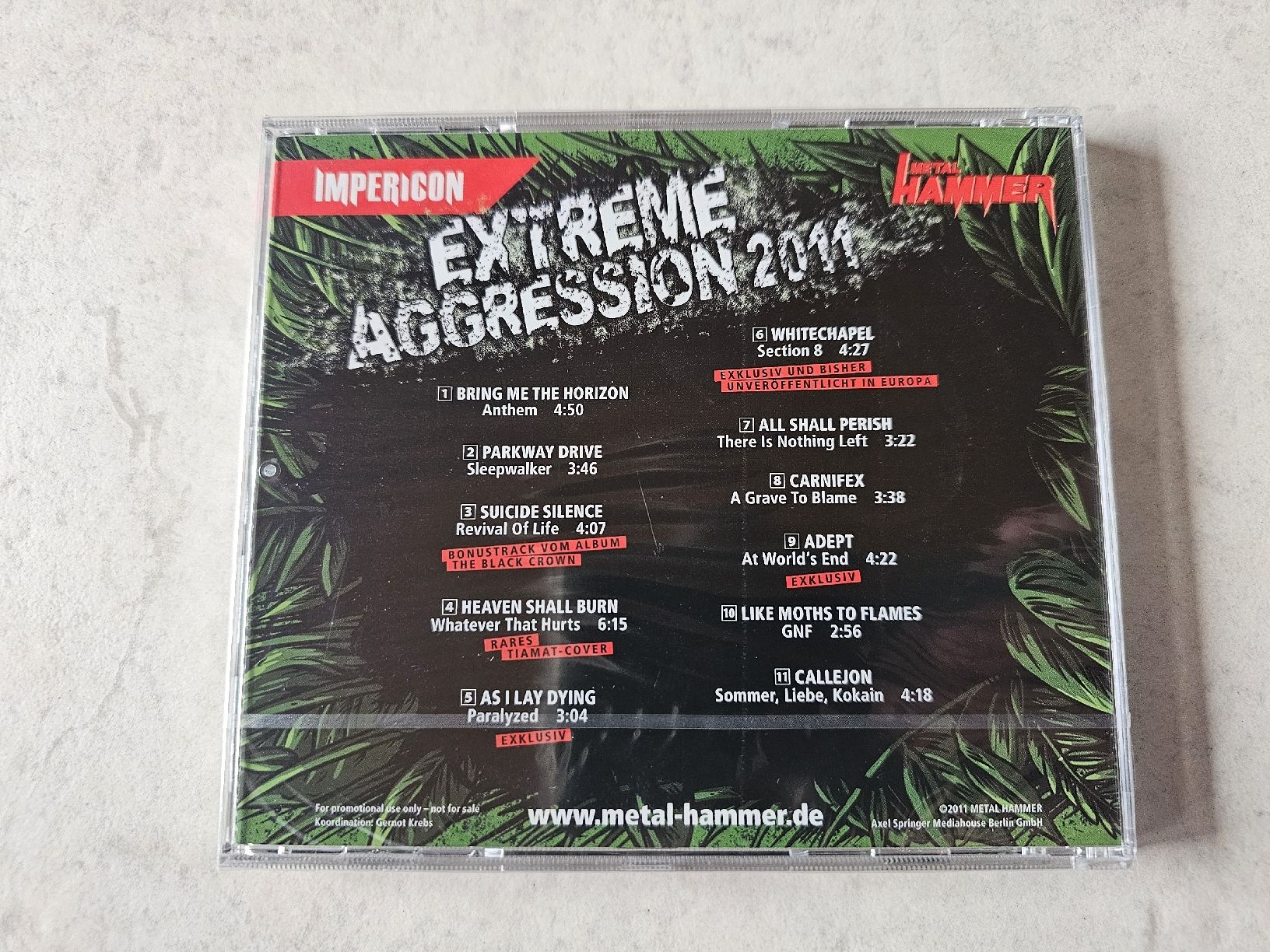 CD: Extreme Aggression 2011  /  Fabrikneu – Nuovo e nell'imballaggio originale da Schneisingen venduto da backstore24 1