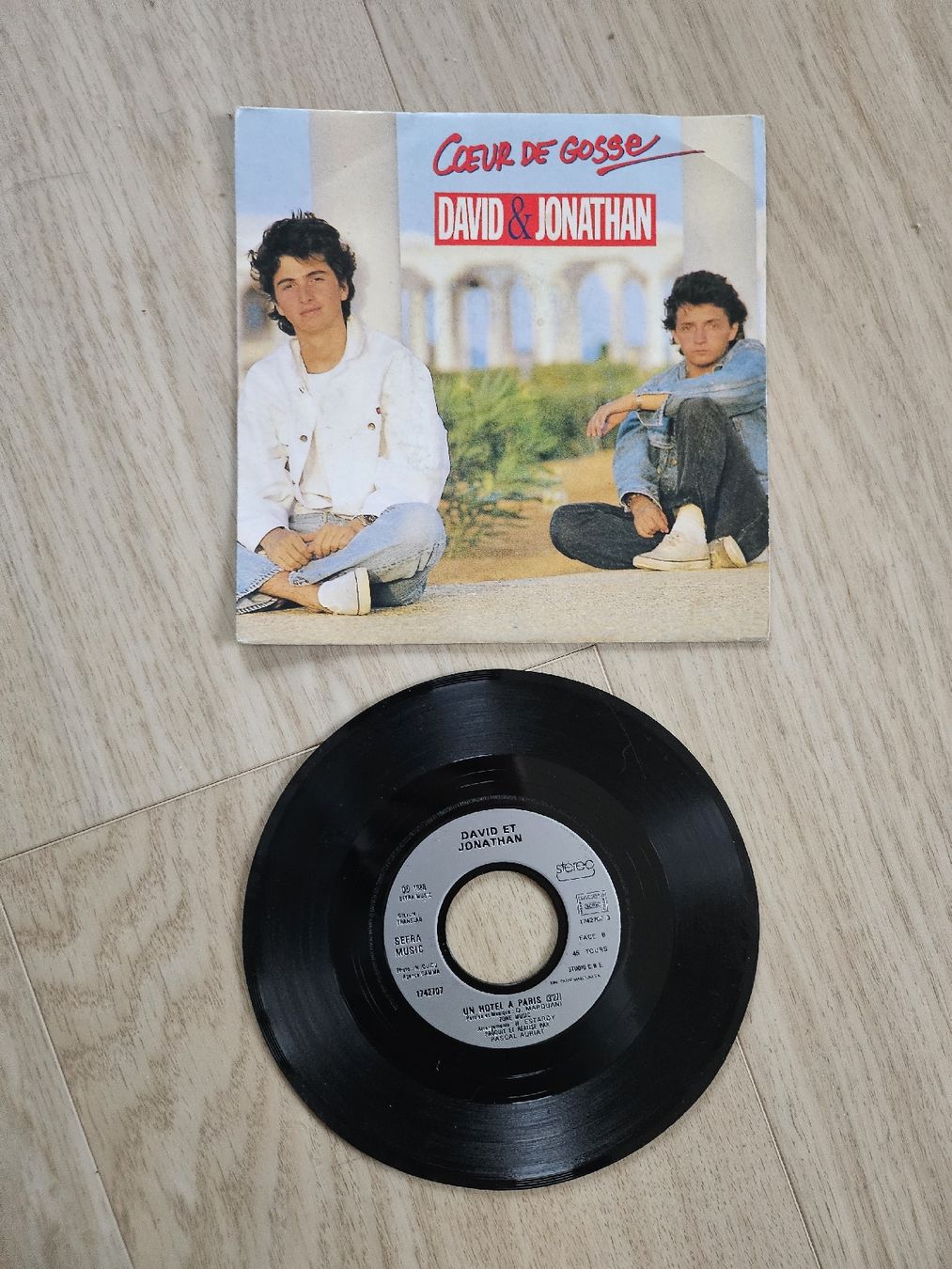 Dischi in vinile: David et Jonathan - Coeur de gosse - 45T Vinyle – Usato da La Joux FR venduto da car_ck96