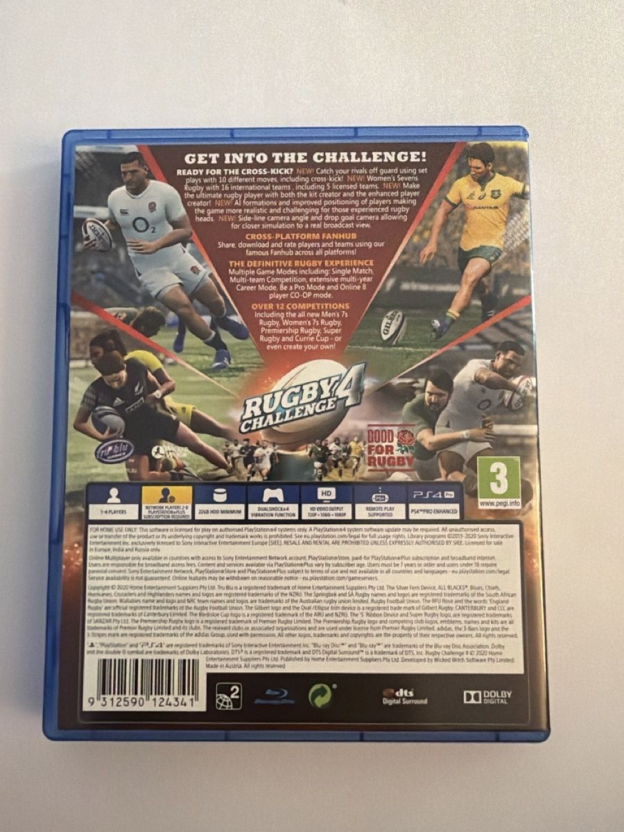 Sony Giochi: Rugby Challenge 4 Ps4 Game – Nuovo (secondo la descrizione) da Hendschiken venduto da Jamie2006 1
