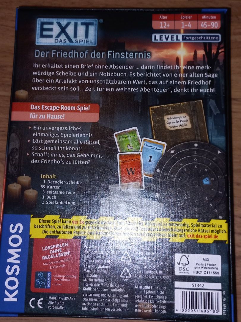 Giochi: EXIT Games,  Adventure Games und Escape Puzzle – Usato da Erstfeld venduto da Jaggeler80 2