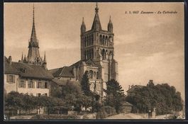AK Lausanne, La Cathédrale