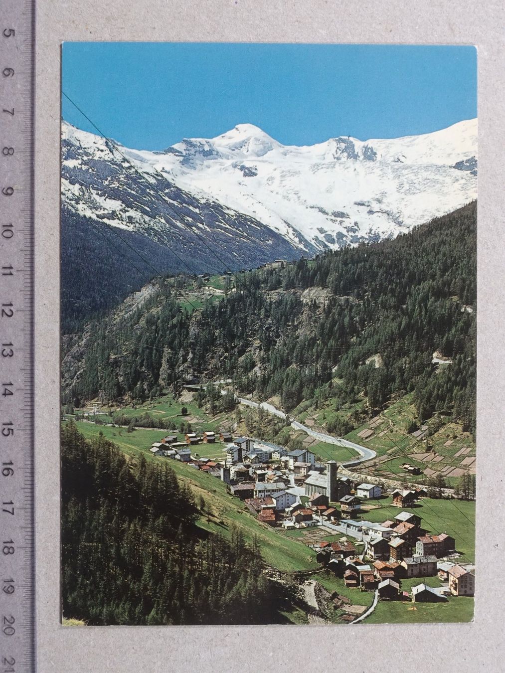 Cartoline postali: Saas-Grund – Usato da Lenzburg venduto da fh1