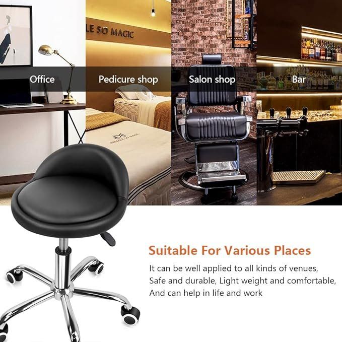 Sgabelli: Rollhocker Arbeitshocker Rollhocker Bürohocker Rückenlehne – Nuovo e nell'imballaggio originale da Zürich venduto da Novamart 5