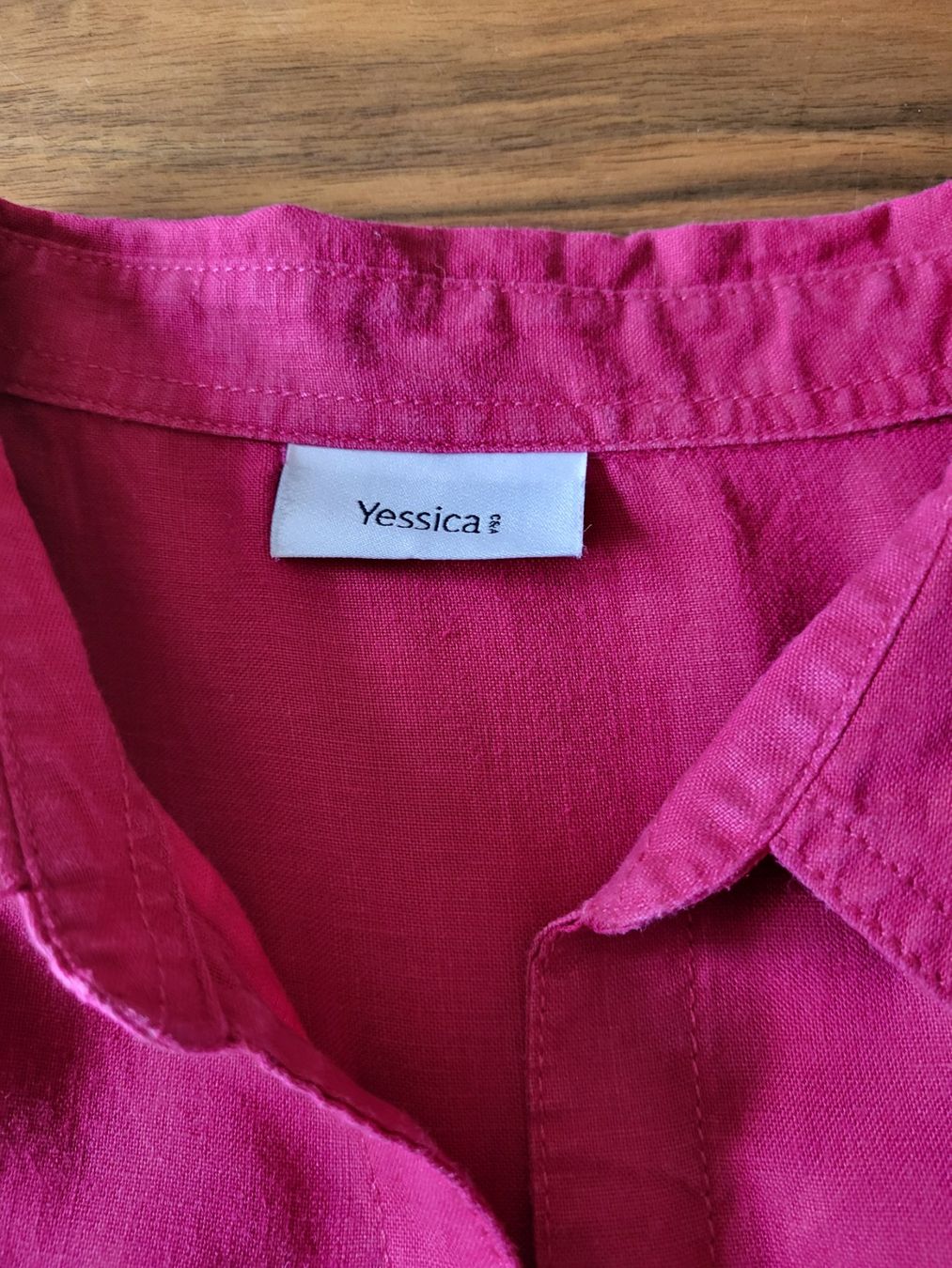 C&A Camicette: Schöne Leinenbluse, pink, Grösse 46 – Usato da Guntershausen venduto da Luzia62 2