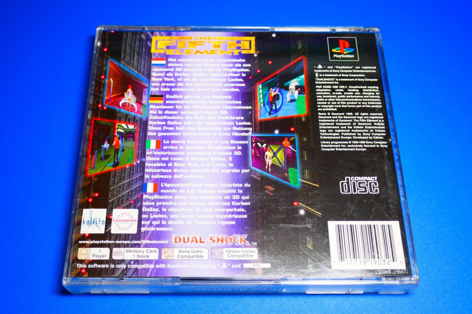 Sony Giochi: The Fifth Element - Sony PlayStation 1 – Usato da Vuarrens venduto da Espace-Retro 2