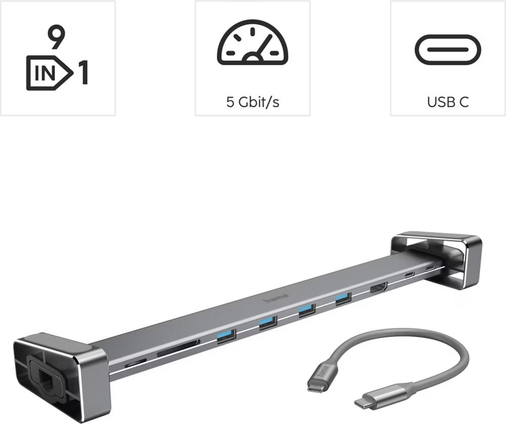 Hama Docking station: Hama 9 in 1 USB-C - Dockingstation – D'occasion à Winterthur par mar_mvk8 3