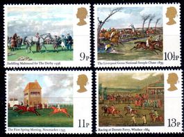 DERBY 1779-1979 GROSSBRITANIEN 4 MARKEN **POSTFRISCH** -AA64