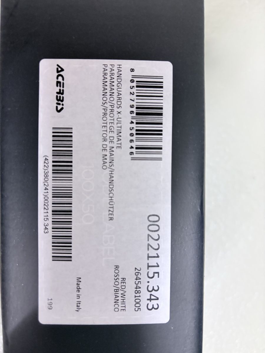 Acerbis Tutti i ricambio per moto: Acerbis Handguards X-Ultimate rot/weiss neu – Nuovo e nell'imballaggio originale da Zürich venduto da Granitus250 2
