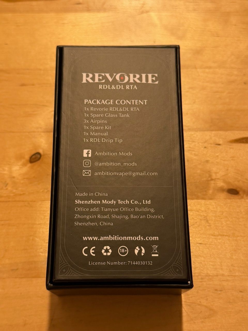 Altri Prodotti per fumatori: Ambition Mods - Revorie RDL&DL RTA - Black – Nuovo (secondo la descrizione) da Gretzenbach venduto da Spacemonk13 7