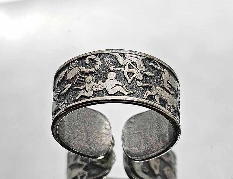 Ringe: Fingerring "STERNZEICHEN" – Neu (gemäss Beschreibung) aus Zug von urzeit
