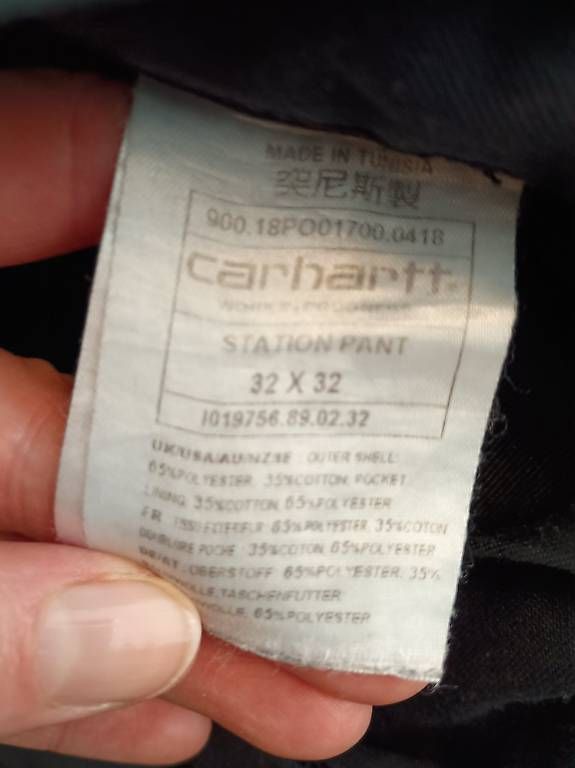 Carhartt Pantaloni: Schwarze Hose von Carhartt – Usato da Zürich venduto da Melianea 2