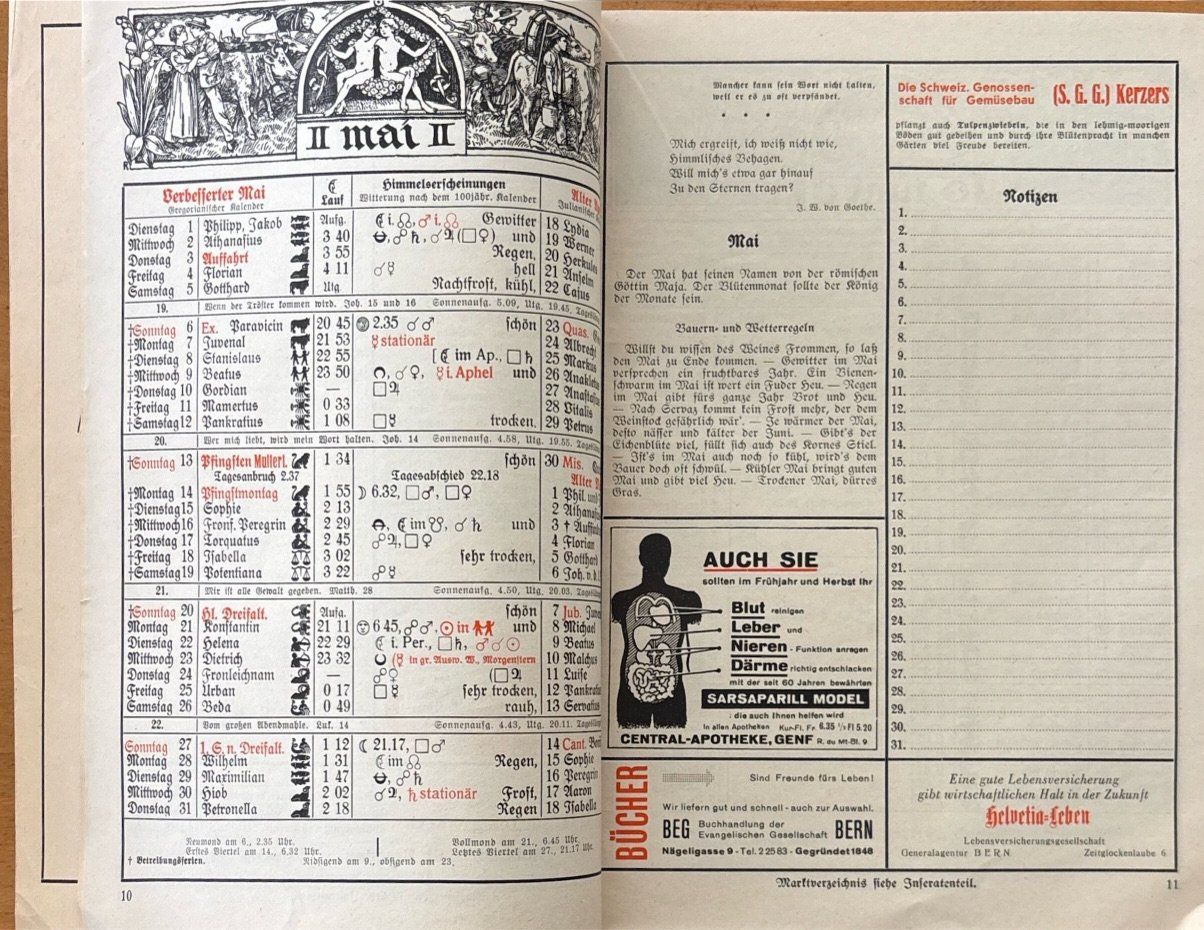Libri: Alpenhorn-Kalender 1951 – Usato da Sarnen venduto da Livres 2