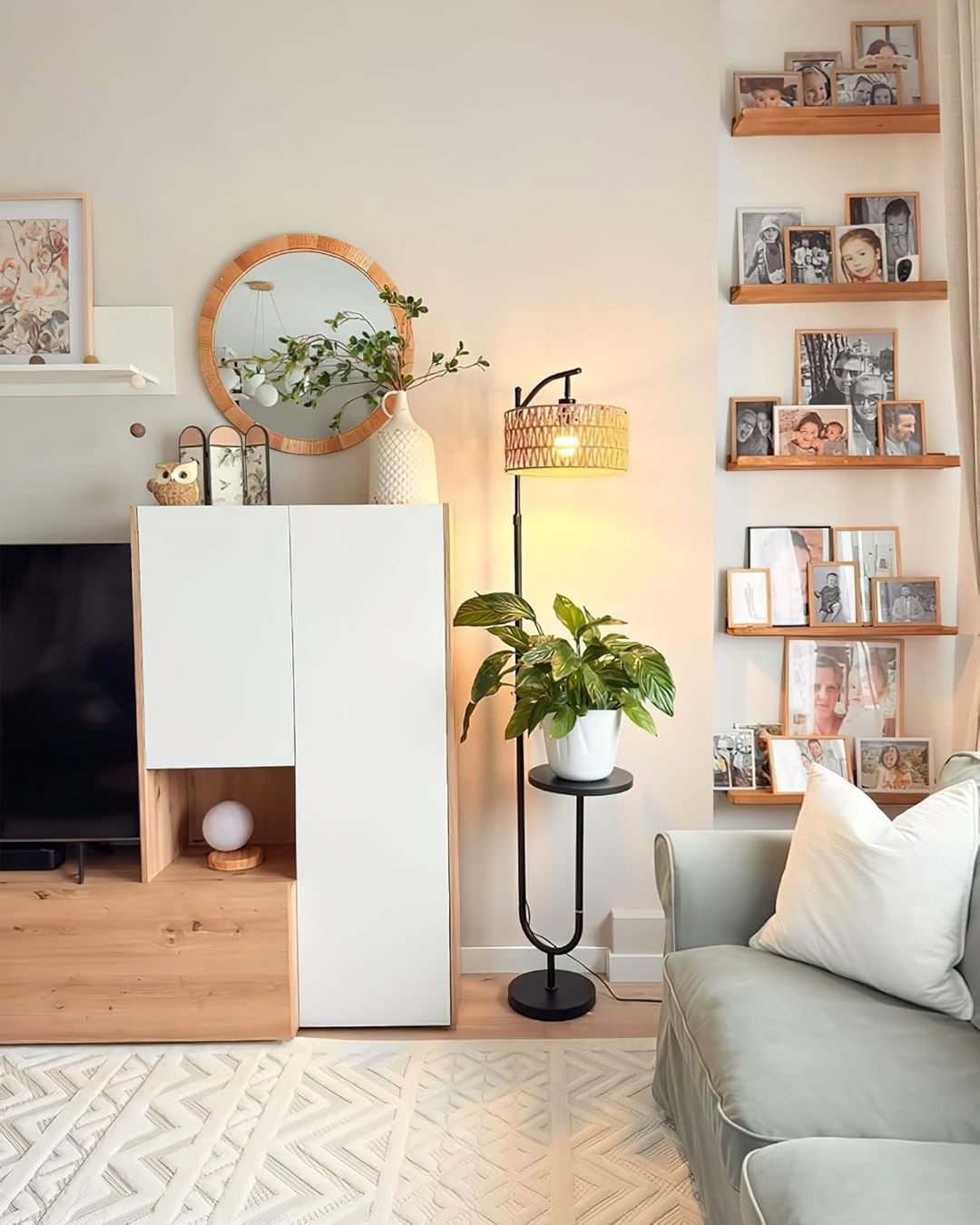 Lampade: Stehlampe Wohnzimmer Vintage Rattan – Nuovo e nell'imballaggio originale da Gränichen venduto da omniadeals 2