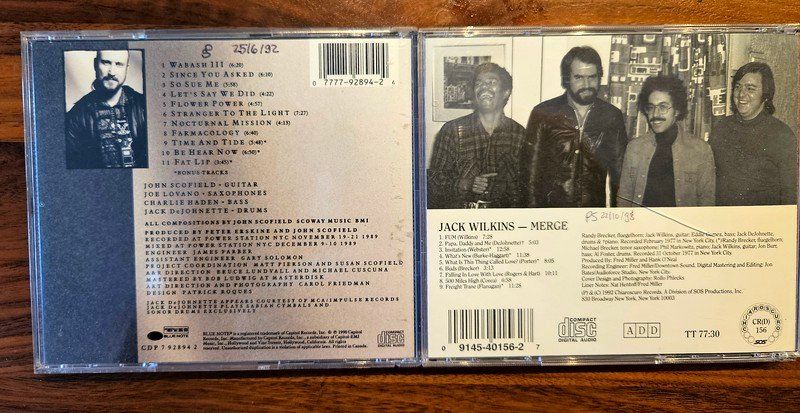 CD: 2 CDs Jazz: John Scofiled, Jack Wilkins – Usato da Zürich venduto da phillyboy2007 1