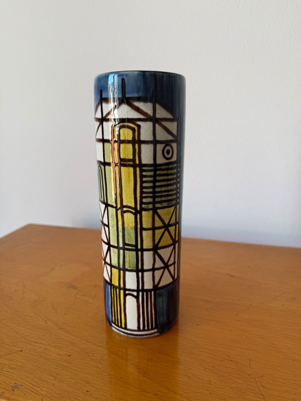 Vasen & Gefässe: Vase Luzerner Keramik, handbemalt – Gebraucht aus Luzern von Mamutpe