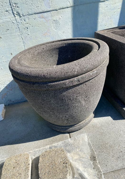 Vasi per fiori: Pflanzentopf Blumentopf Pflanzen Blumen Topf Vulkan Stein – Usato da Dottikon venduto da 6571 2