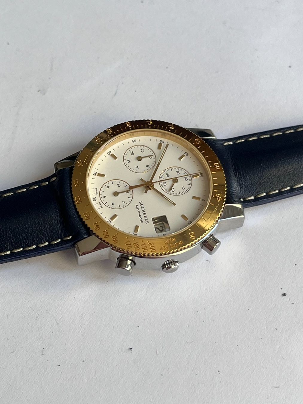 Bucherer Orologi: Bucherer Automatic Chronograph NOS – Nuovo (secondo la descrizione) da Worblaufen venduto da chronyves 4
