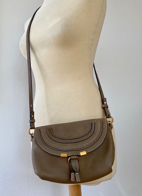 Chloé Pochette Marcie PM apricot Leder