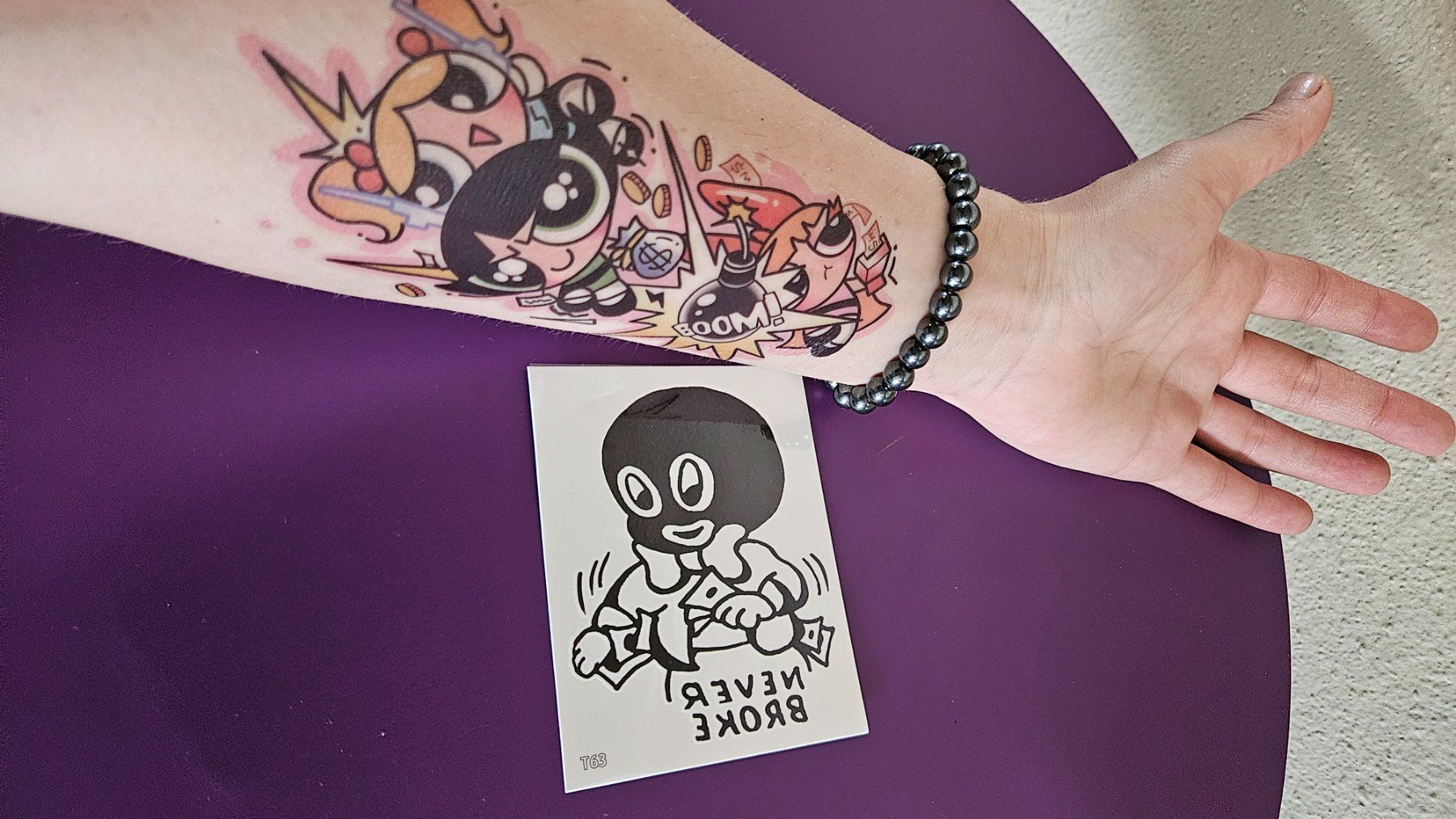 Sticker: Tattoo Sticker Motiv Never Broke – Usato da Basel venduto da True_Hofer_Store 1