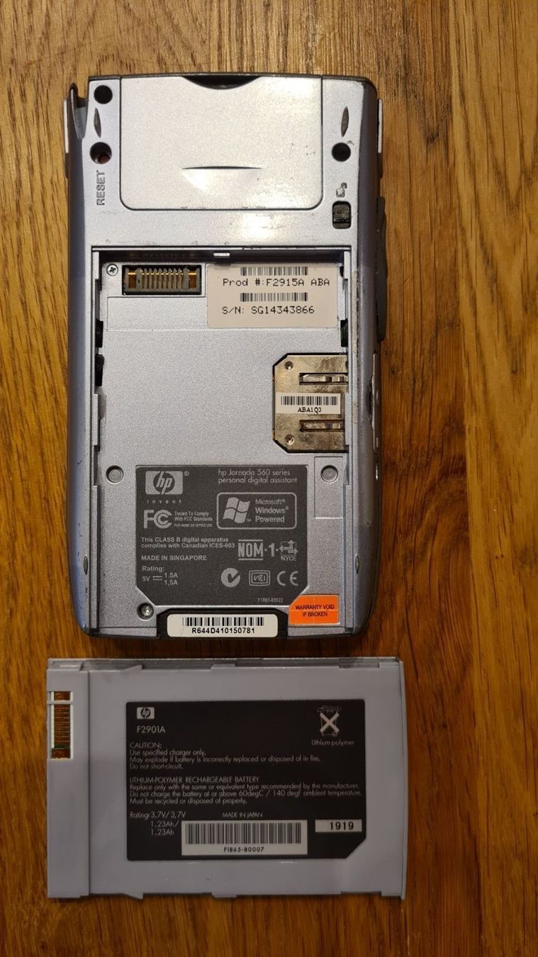 hp windws CE Jornada 560 PDA（Computador Pda Portátil Hp Jornada 