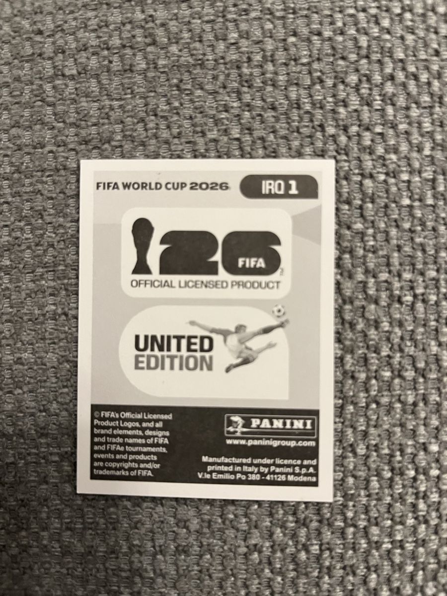 Panini Carte collezionabili: Panini WM Sticker Irak IRQ1 – Nuovo (secondo la descrizione) da Stäfa venduto da greety1981 1