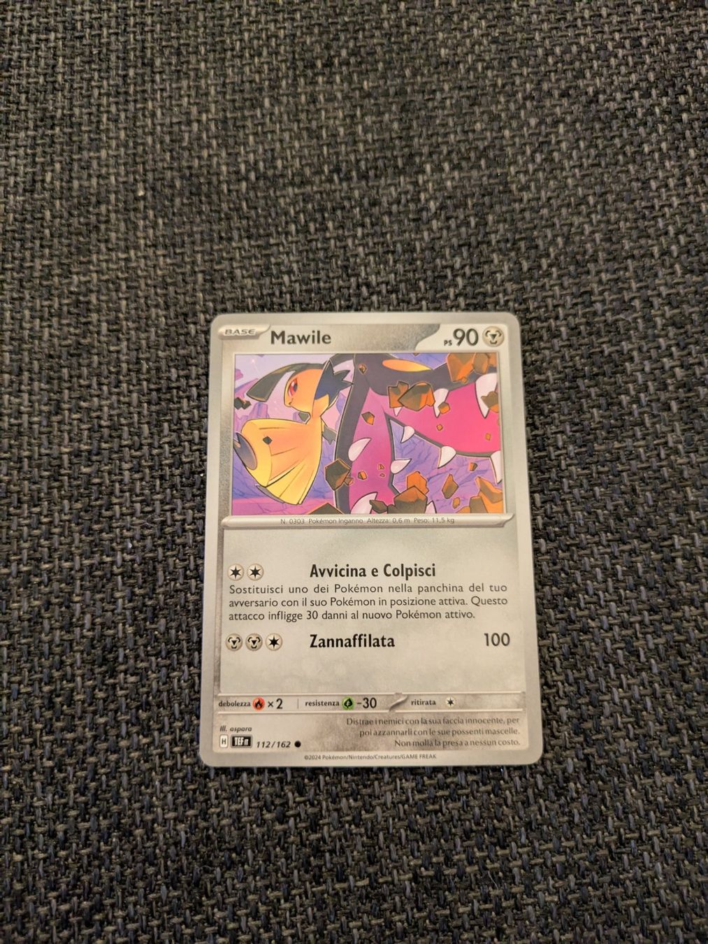 Pokémon Carte collezionabili: MAWILE, TEMPORAL FORCES, TEF112, COM, 2024, ITA, NM/MT – Usato da Losone venduto da AlpineLayer