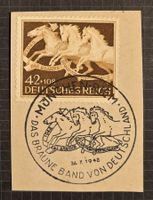 Deutsches Reich 1942 Briefstück Braunes Band München-Riem