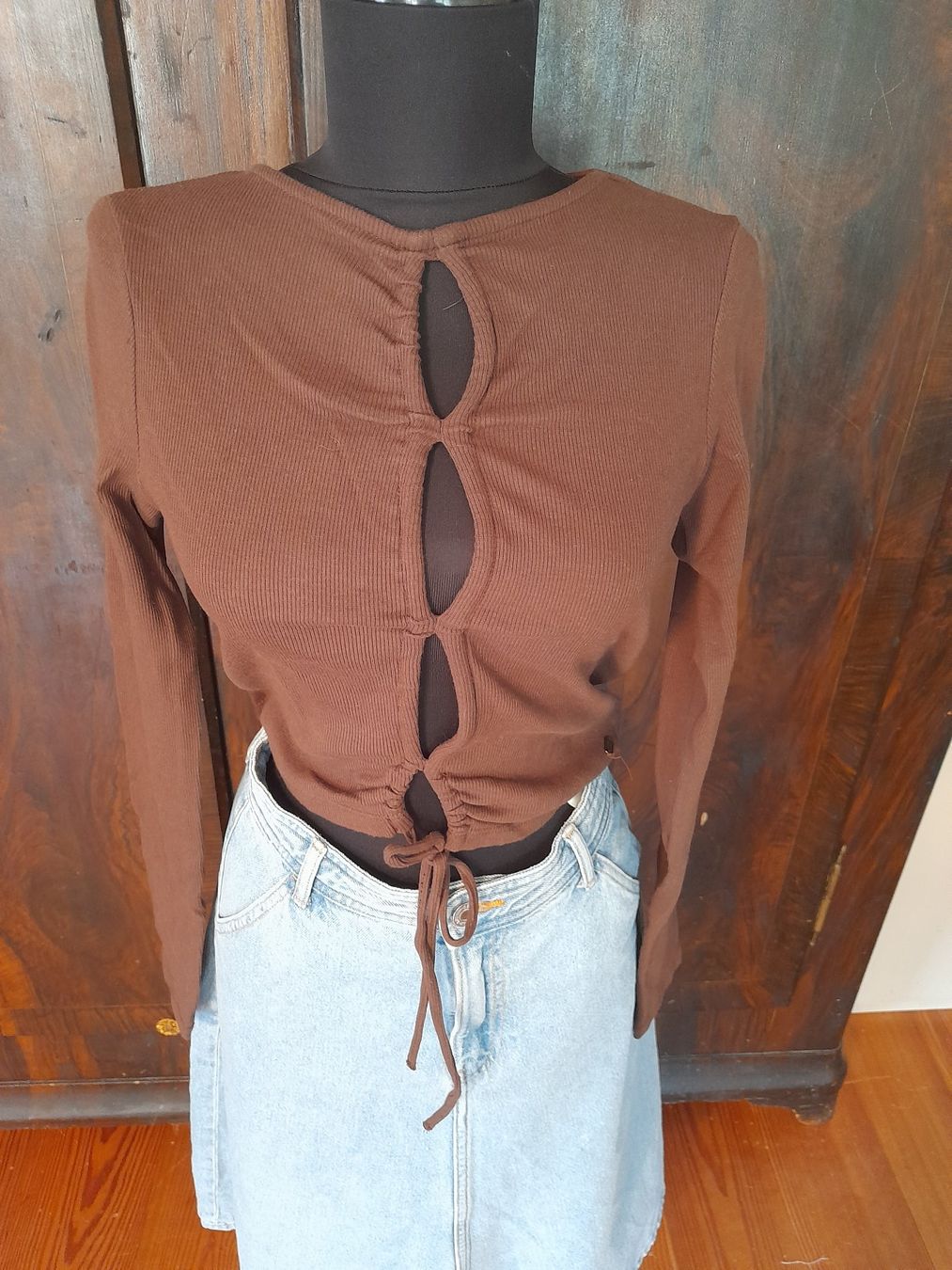 Maglioni & Felpe: braunes Shirt . Baumwolle . S/M . – Usato da Leuggelbach venduto da schmetterlings-fee 2