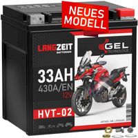Langzeit Motorradbatterie 12V 33Ah