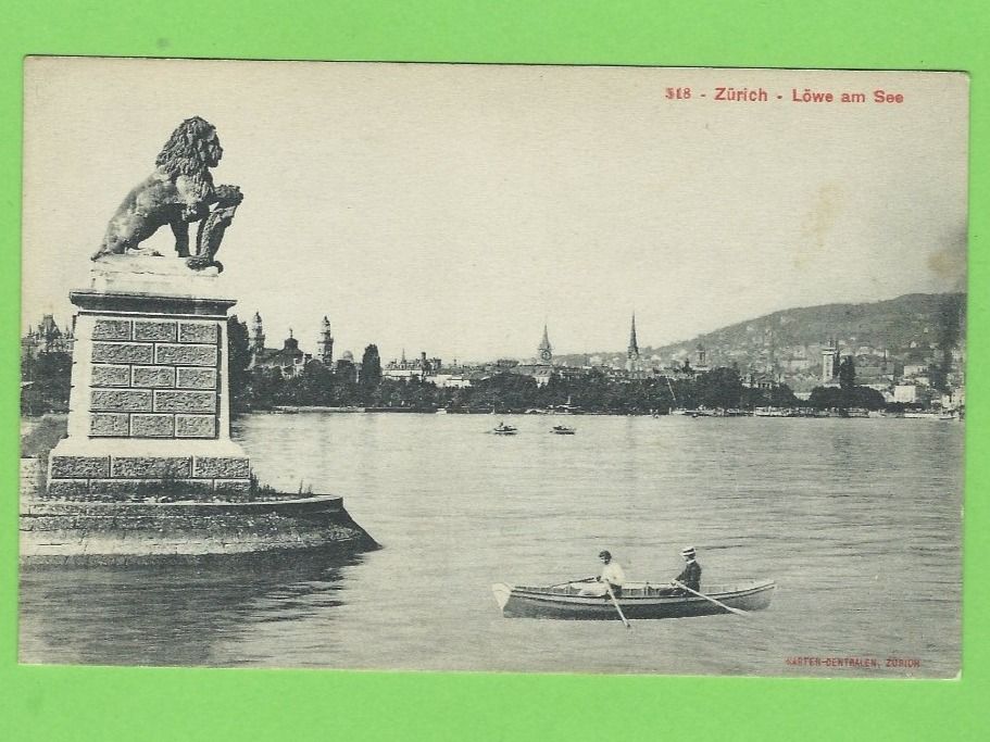 Cartoline postali: Zürich - Löwe am See – Usato da Zürich venduto da t24_de