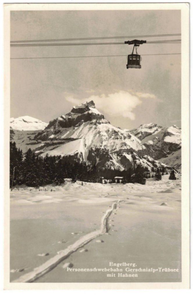 Cartoline postali: Engelberg - Luftseilbahn Gerschnialp--Trübsee – Usato da Binningen venduto da Mountainrider