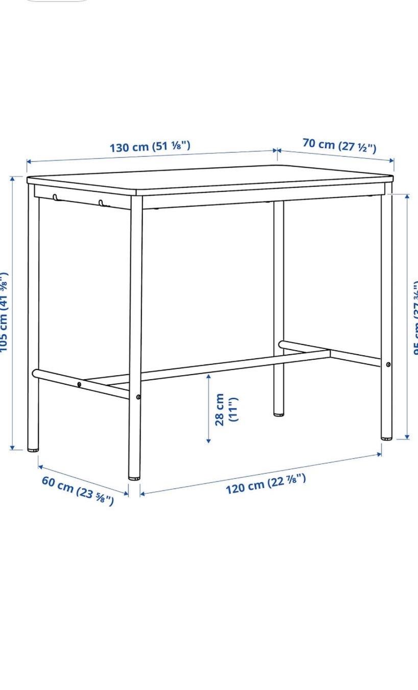Ikea Set di tavolo e panche: Schwarzer Bartisch mit 2 Barstühlen - IKEA TOMMARYD – Usato da Fahrweid venduto da QualityYE 3
