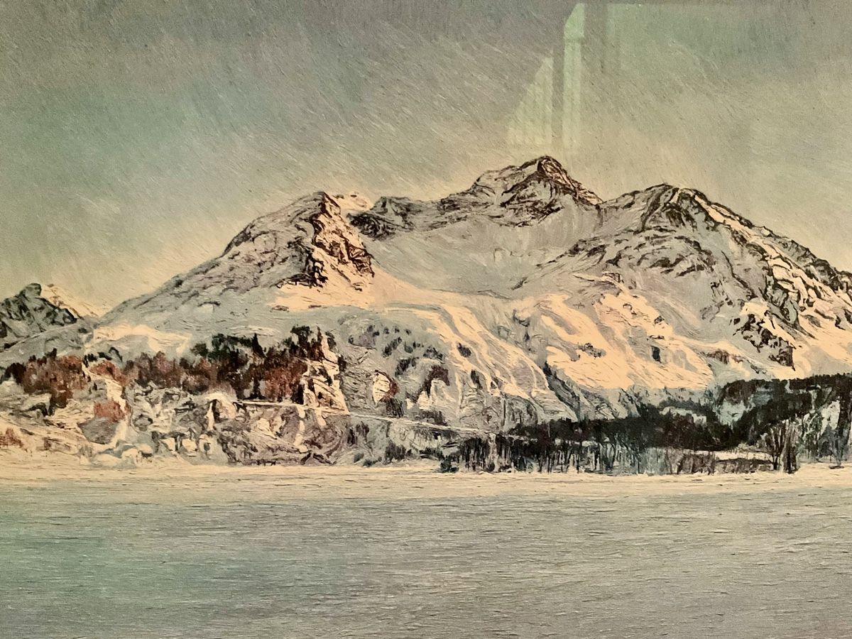Grafica & Litografie: Valentin Roschacher/"La Margna mit Silsersee"/Lithographie – Nuovo (secondo la descrizione) da Domat Ems venduto da allblack01 1